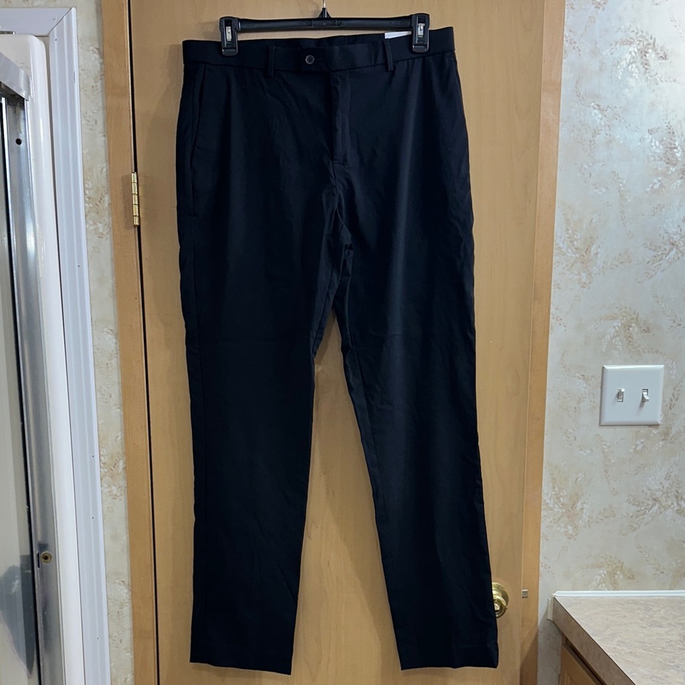 Apt. 9 Men's premier flex performance slim fit Black Dress Pants